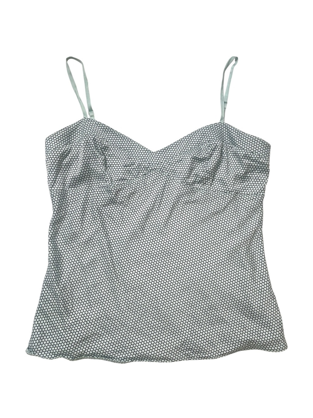 Y2k silk baby blue camisole blouse size large